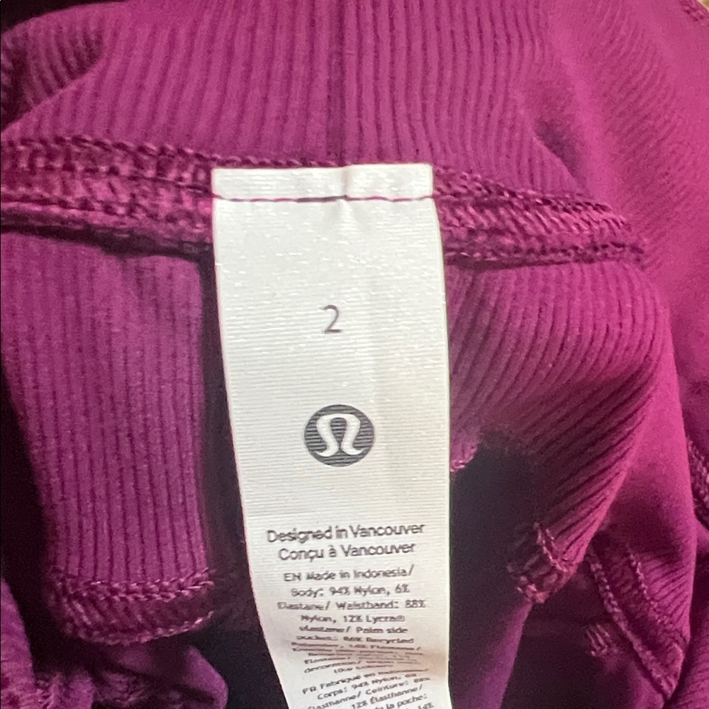 Lululemon Athletica Dark Purple Athletic Shorts - Picture 5 of 5